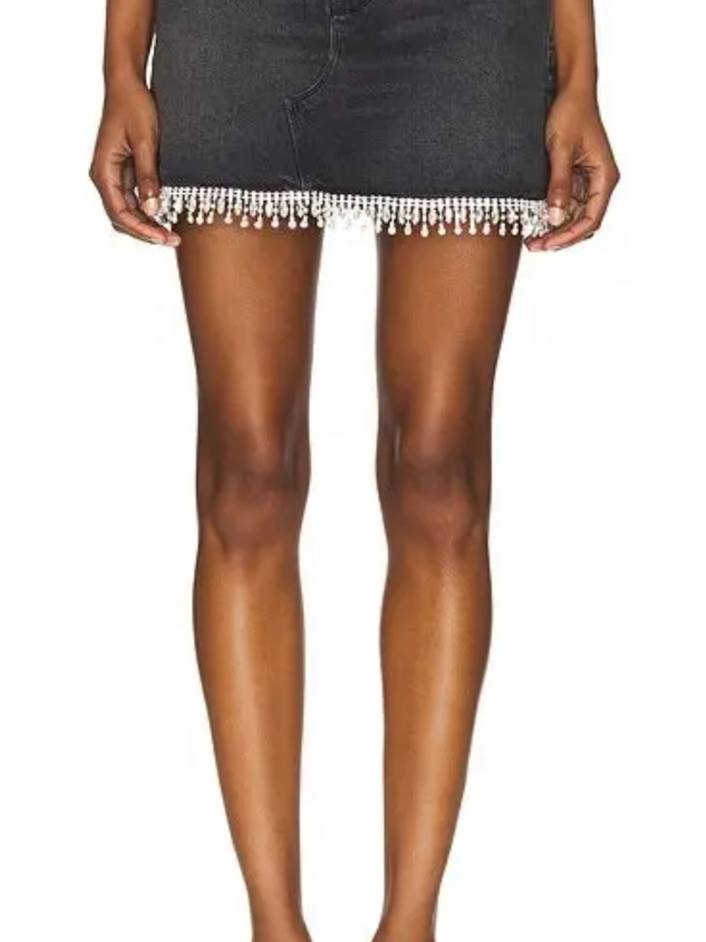 Aline Skirt With Crystal Trim in Black376 size 10